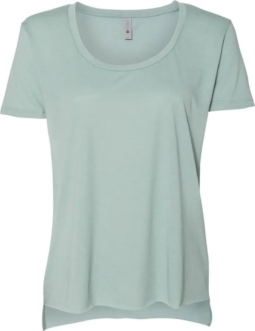 Next Level 5030 Women’s Festival Scoop Neck T-shirt - Stonewash Green - Gray / Ladies Xs