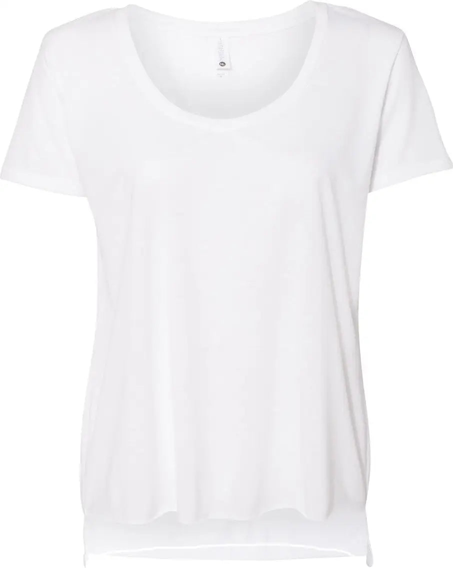 Next Level 5030 Women’s Festival Scoop Neck T-shirt - White - Ladies Xs