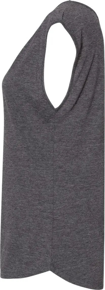Next Level 5040 Women’s Festival Sleeveless Deep V-neck T-shirt - Charcoal - Ladies Xs