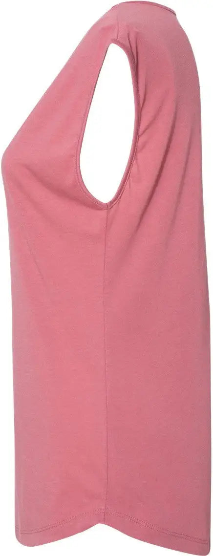 Next Level 5040 Women’s Festival Sleeveless Deep V-neck T-shirt - Smoked Paprika - Ladies Xs