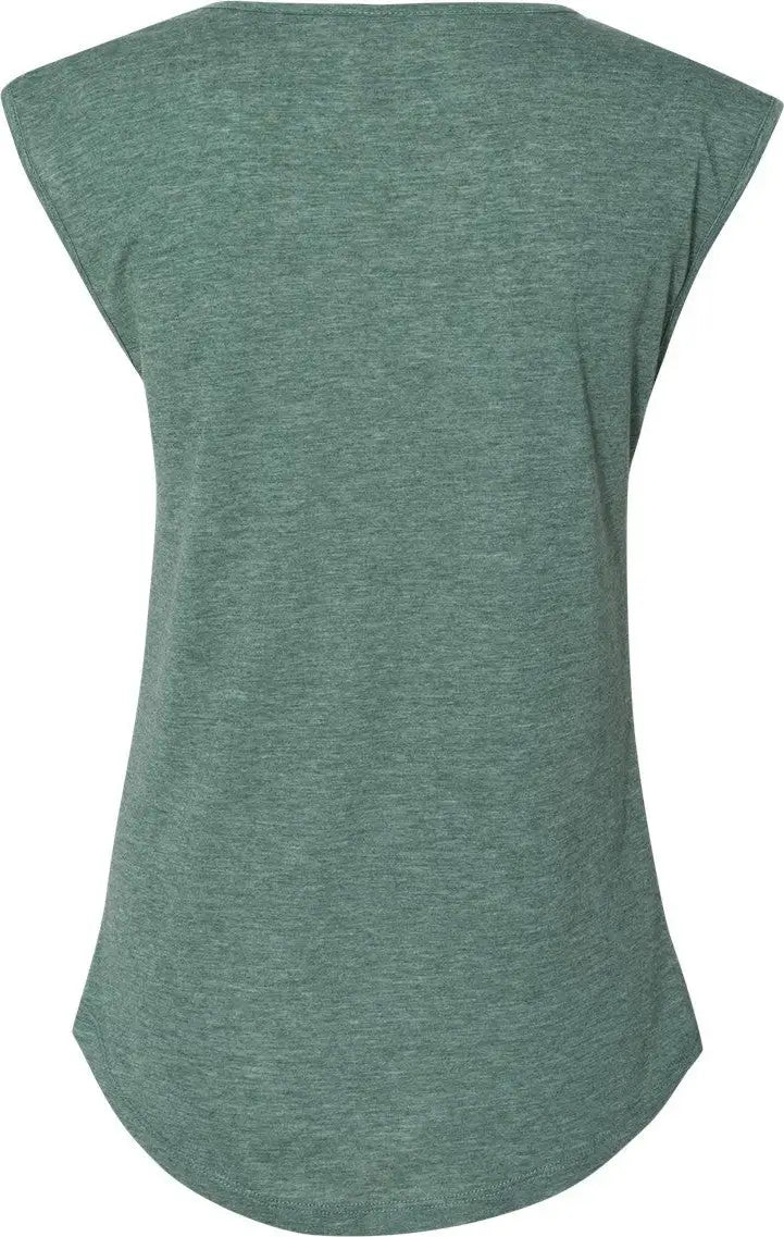 Next Level 5040 Women’s Festival Sleeveless Deep V-neck T-shirt - Royal Pine