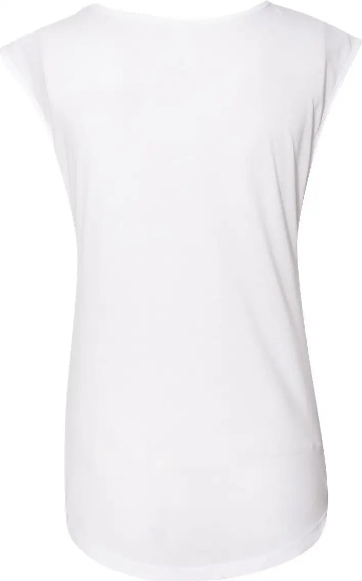 Next Level 5040 Women’s Festival Sleeveless Deep V-neck T-shirt - White