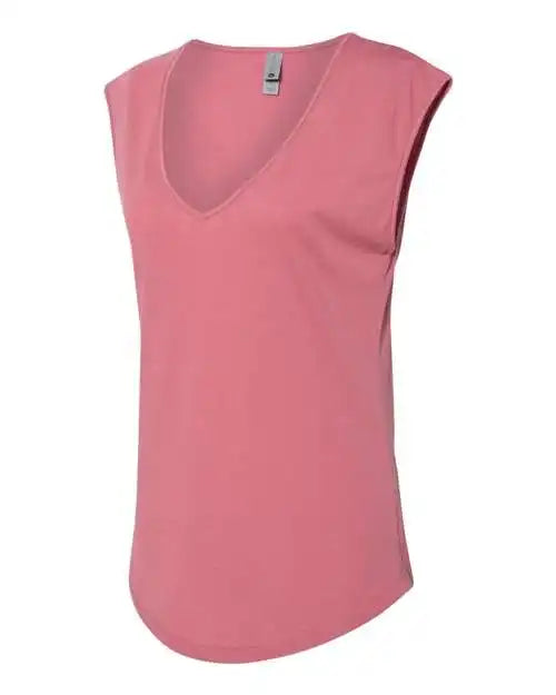 Next Level 5040 Women’s Festival Sleeveless v - Smoked Paprika