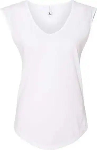 Next Level 5040 Women’s Festival Sleeveless v - White