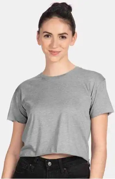Next Level 5080 Women’s Festival Crop Top Heather Gray