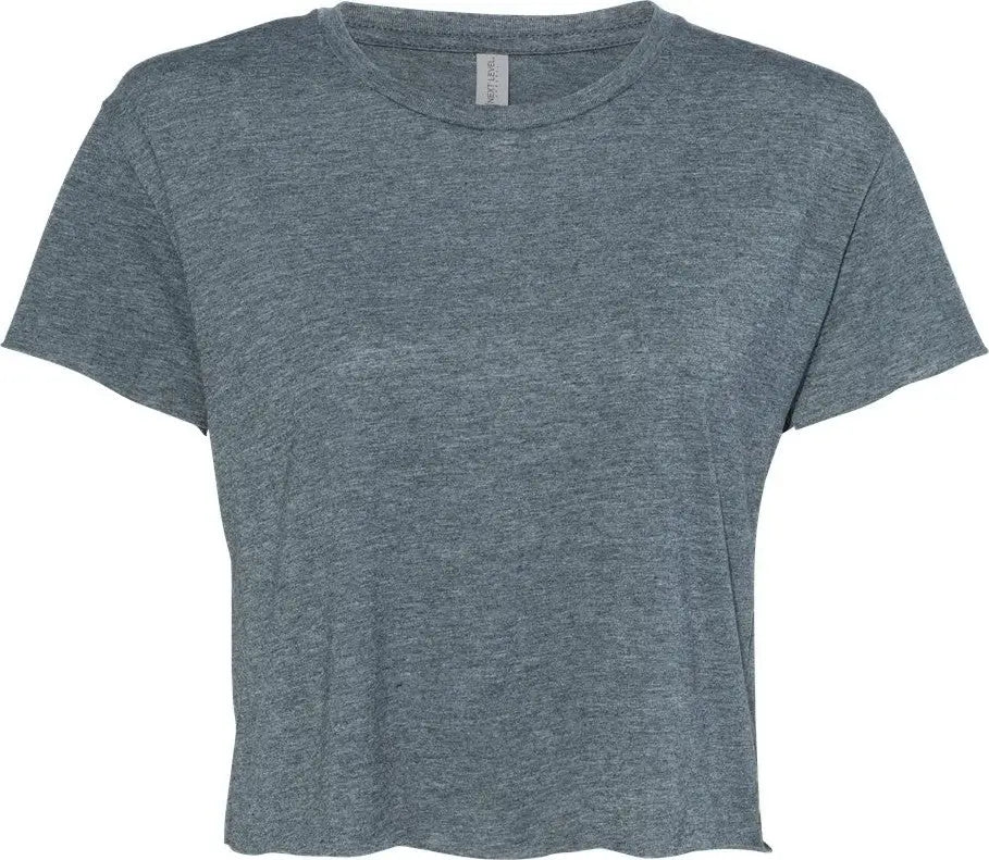 Next Level 5080 Women’s Festival Cropped Top - Antique Denim - Ladies Xs