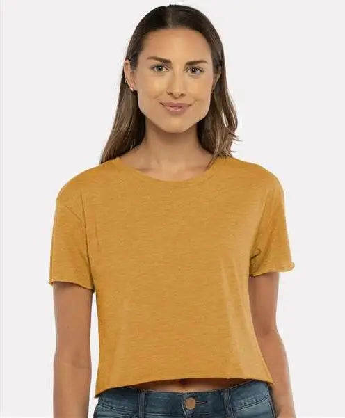 Next Level 5080 Women’s Festival Cropped Top - Antique Gold