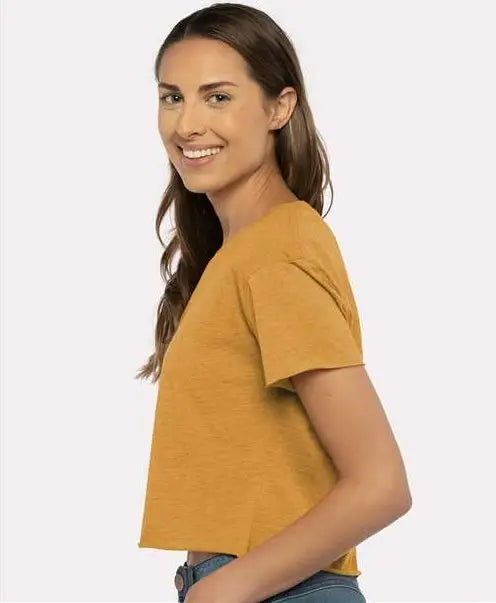 Next Level 5080 Women’s Festival Cropped Top - Antique Gold