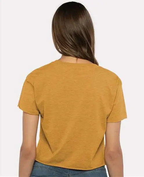 Next Level 5080 Women’s Festival Cropped Top - Antique Gold