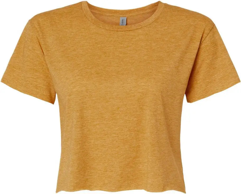 Next Level 5080 Women’s Festival Cropped Top - Antique Gold - Ladies Xs