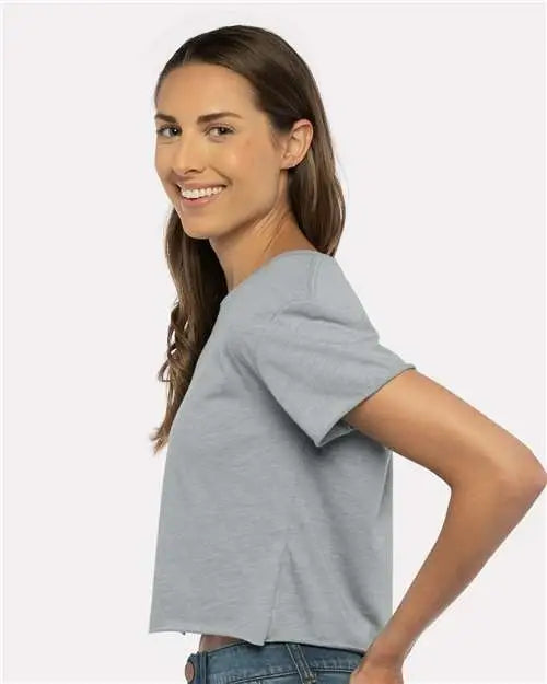 Next Level 5080 Women’s Festival Cropped Top - Heather Gray