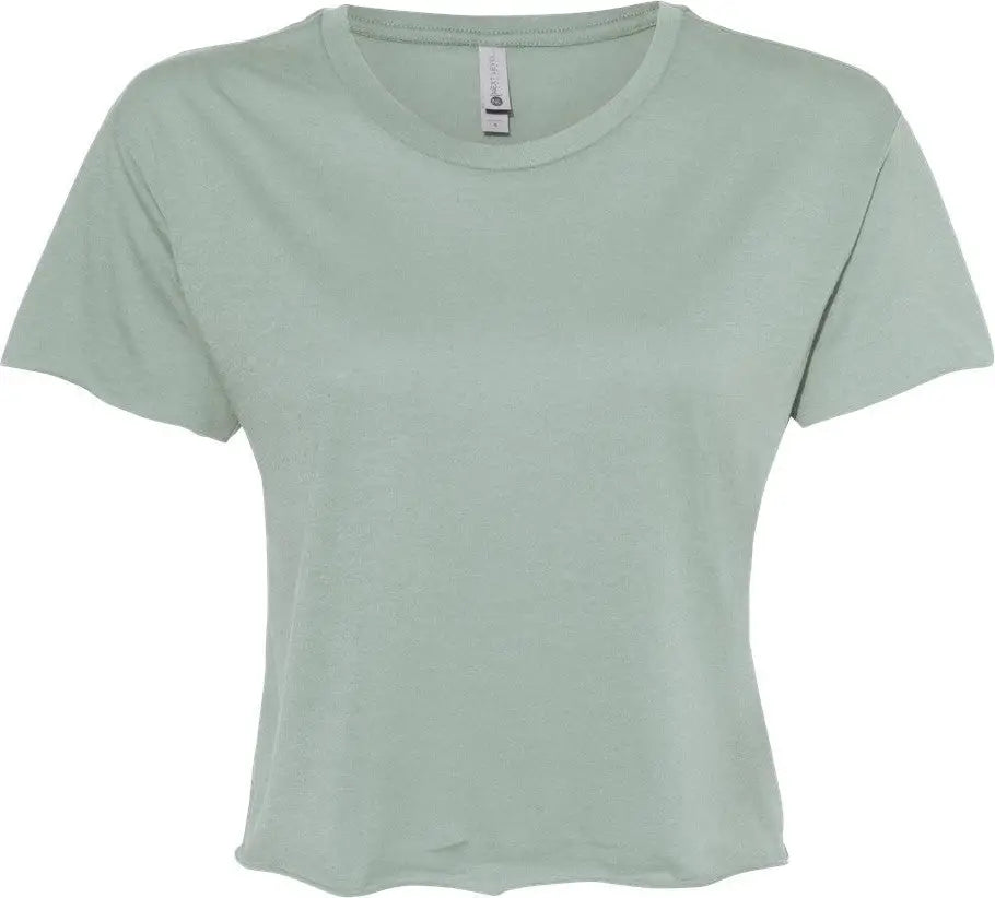 Next Level 5080 Women’s Festival Cropped Top - Stonewash Green - Ladies Xs