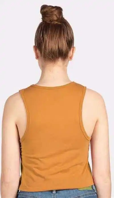 Next Level 5083 Women’s Festival Crop Tank - Antique Gold