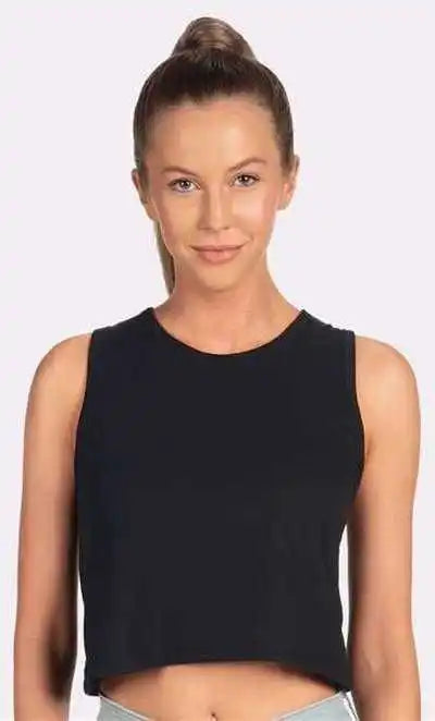 Next Level 5083 Women’s Festival Crop Tank Black