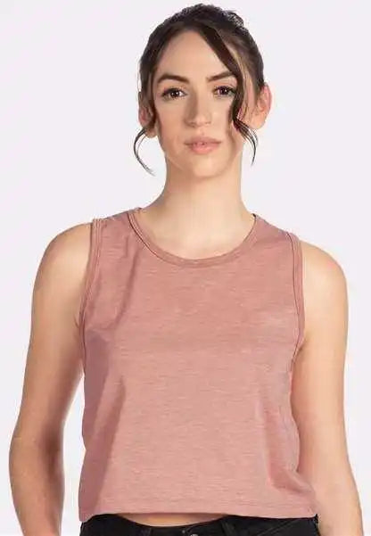 Next Level 5083 Women’s Festival Crop Tank - Desert Pink