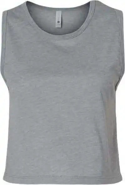 Next Level 5083 Women’s Festival Crop Tank - Heather Gray
