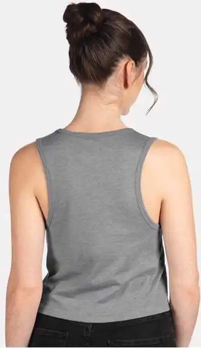 Next Level 5083 Women’s Festival Crop Tank Heather Gray