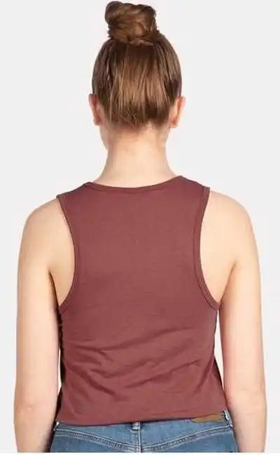Next Level 5083 Women’s Festival Crop Tank - Smoked Paprika