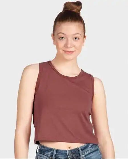 Next Level 5083 Women’s Festival Crop Tank - Smoked Paprika