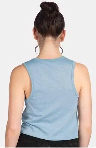 Next Level 5083 Women’s Festival Crop Tank - Stonewash Denim