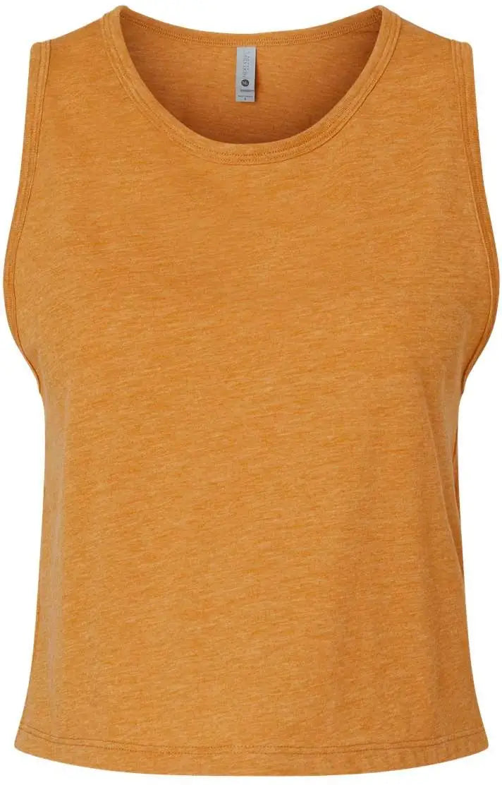 Next Level 5083 Women’s Festival Cropped Tank - Antique Gold - Ladies Xs