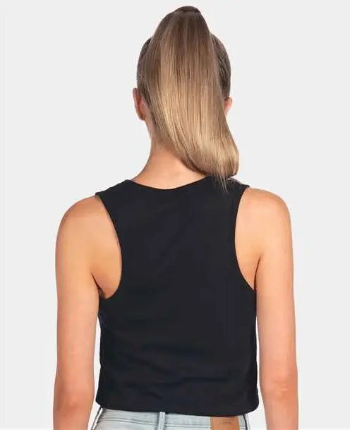 Next Level 5083 Women’s Festival Cropped Tank - Black