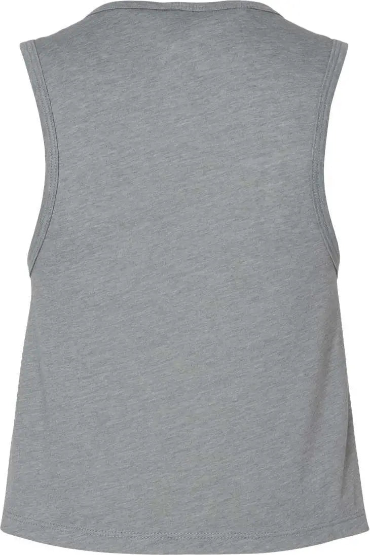 Next Level 5083 Women’s Festival Cropped Tank - Heather Gray