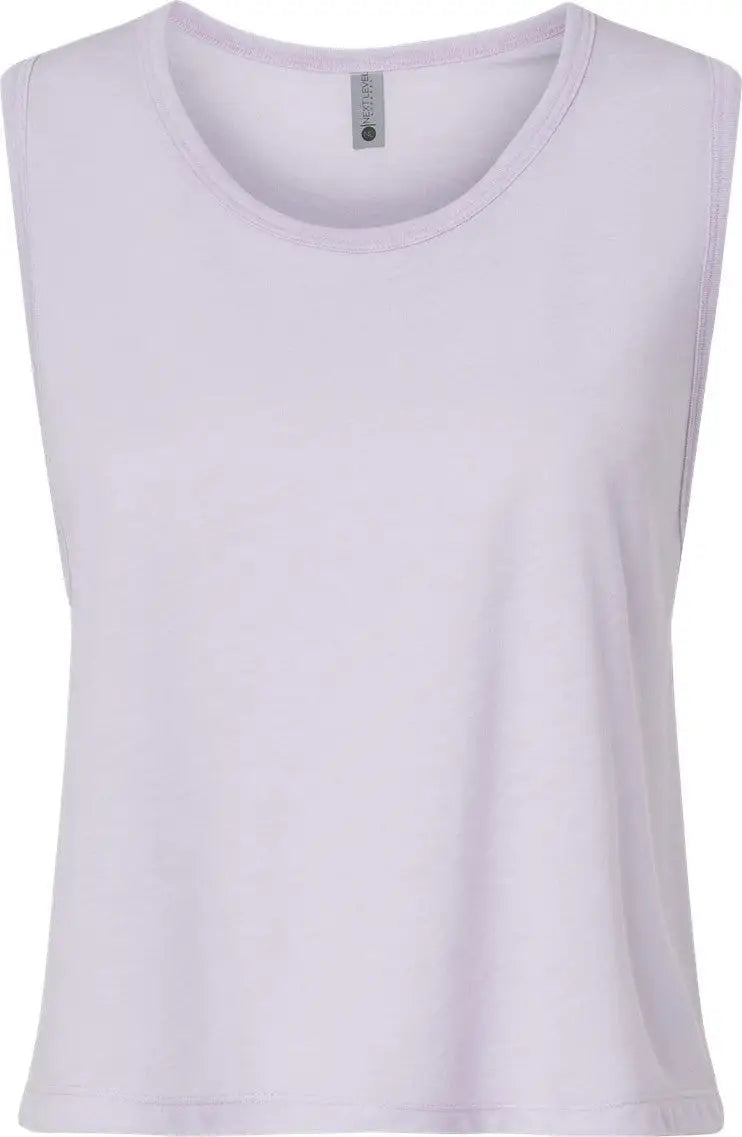 Next Level 5083 Women’s Festival Cropped Tank - Lavender - Purple / Ladies Xs