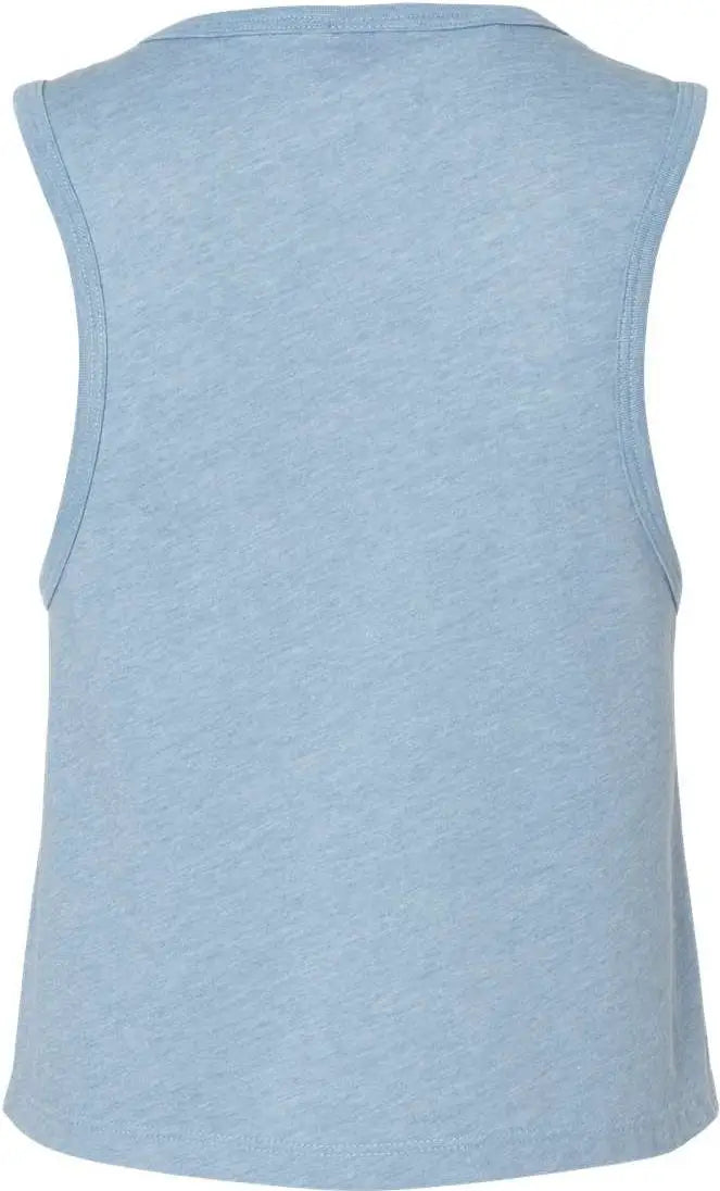 Next Level 5083 Women’s Festival Cropped Tank - Stonewash Denim - Gray / Ladies Xs