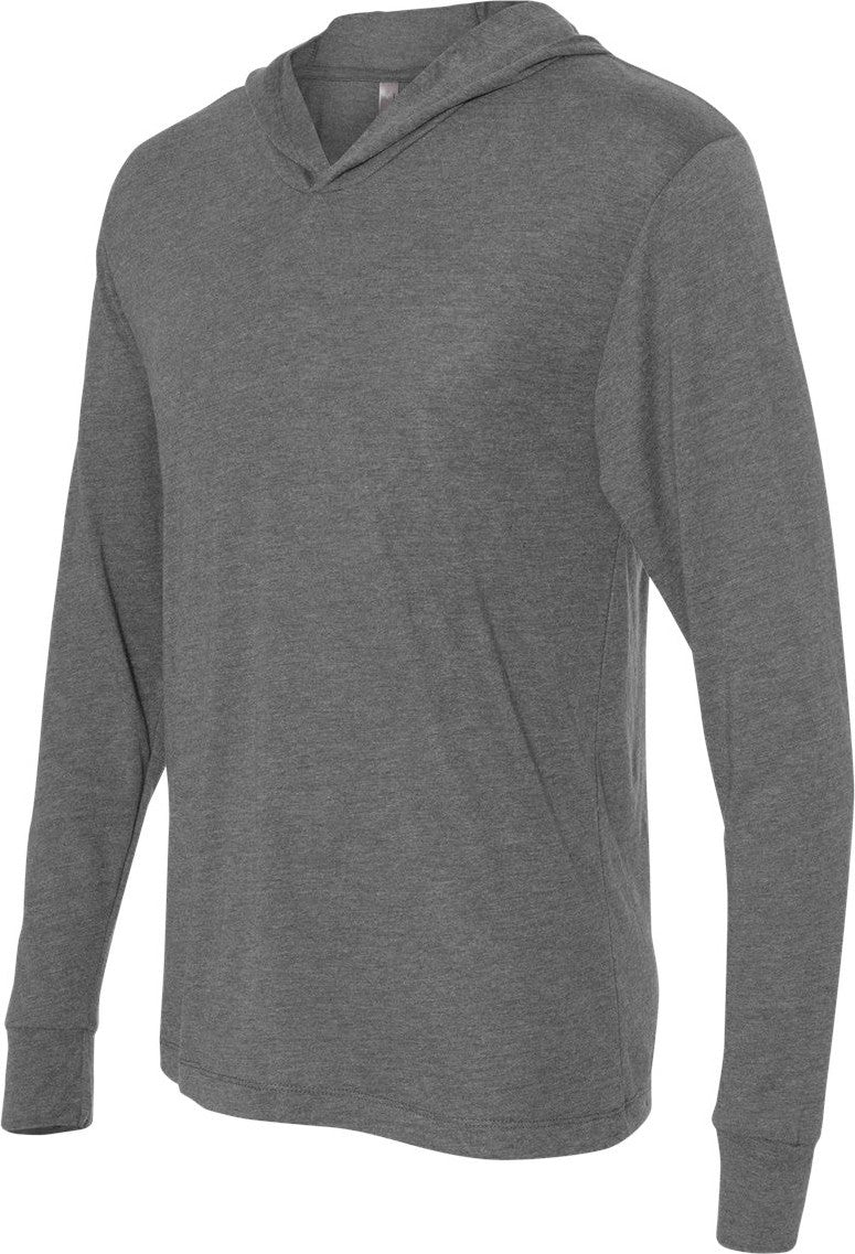 Next Level 6021 Triblend Hooded Long Sleeve Pullover - Premium Heather - Adult Xs