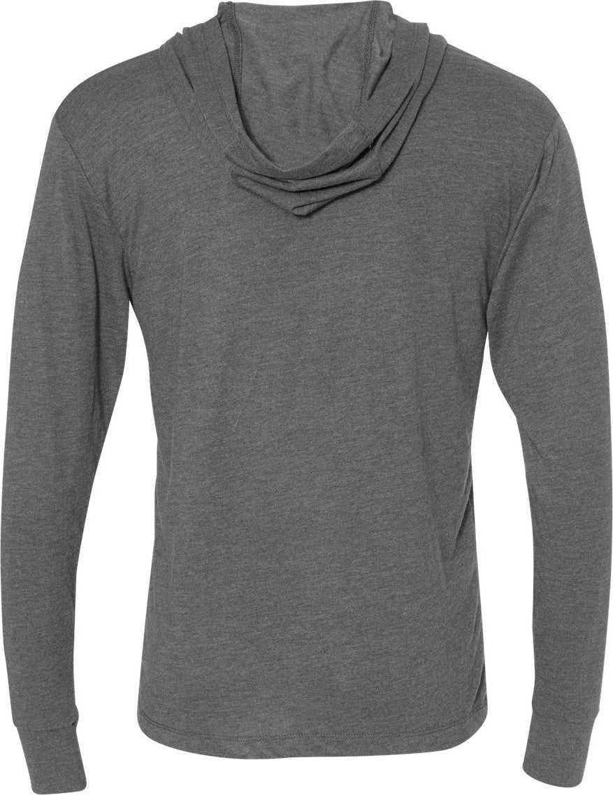 Next Level 6021 Triblend Hooded Long Sleeve Pullover - Premium Heather