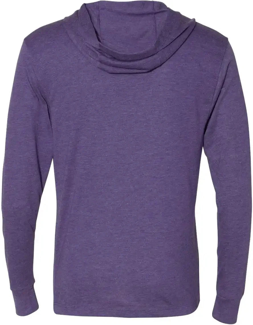 Next Level 6021 Triblend Hooded Long Sleeve Pullover - Purple Rush