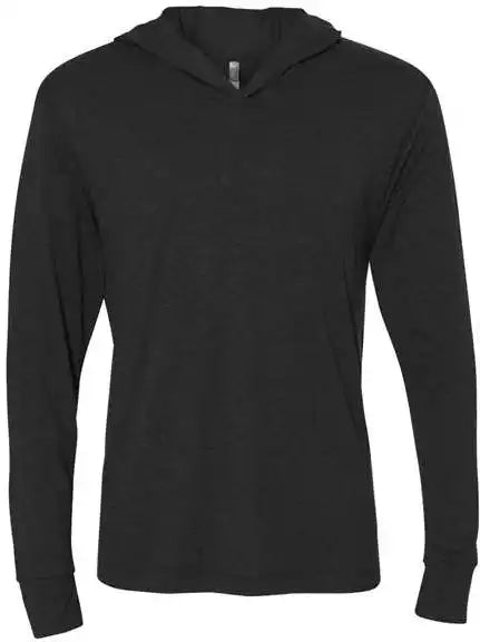 Next Level 6021 Unisex Triblend Hooded Long Sleeve Pullover - Vintage Black