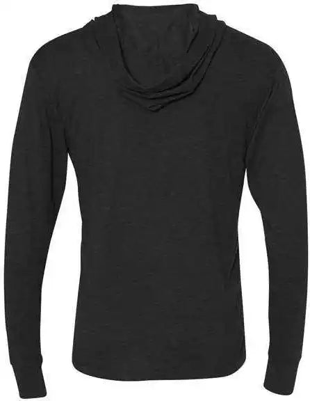 Next Level 6021 Unisex Triblend Hooded Long Sleeve Pullover - Vintage Black