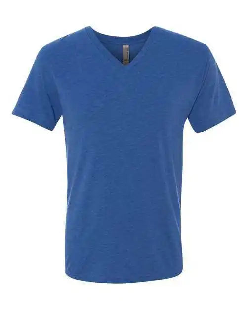 Next Level 6040 Triblend Short Sleeve v - Vintage Royal