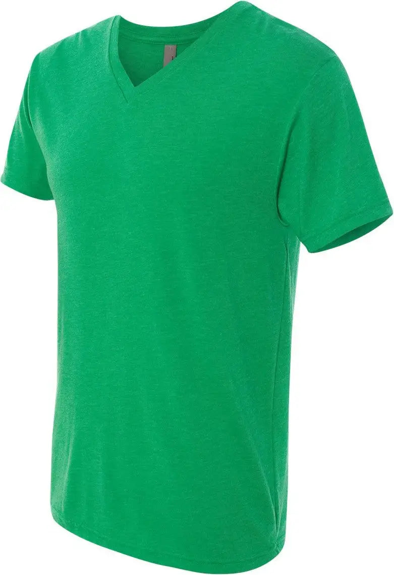 Next Level 6040 Triblend V-neck T-shirt - Envy - Green / Adult s