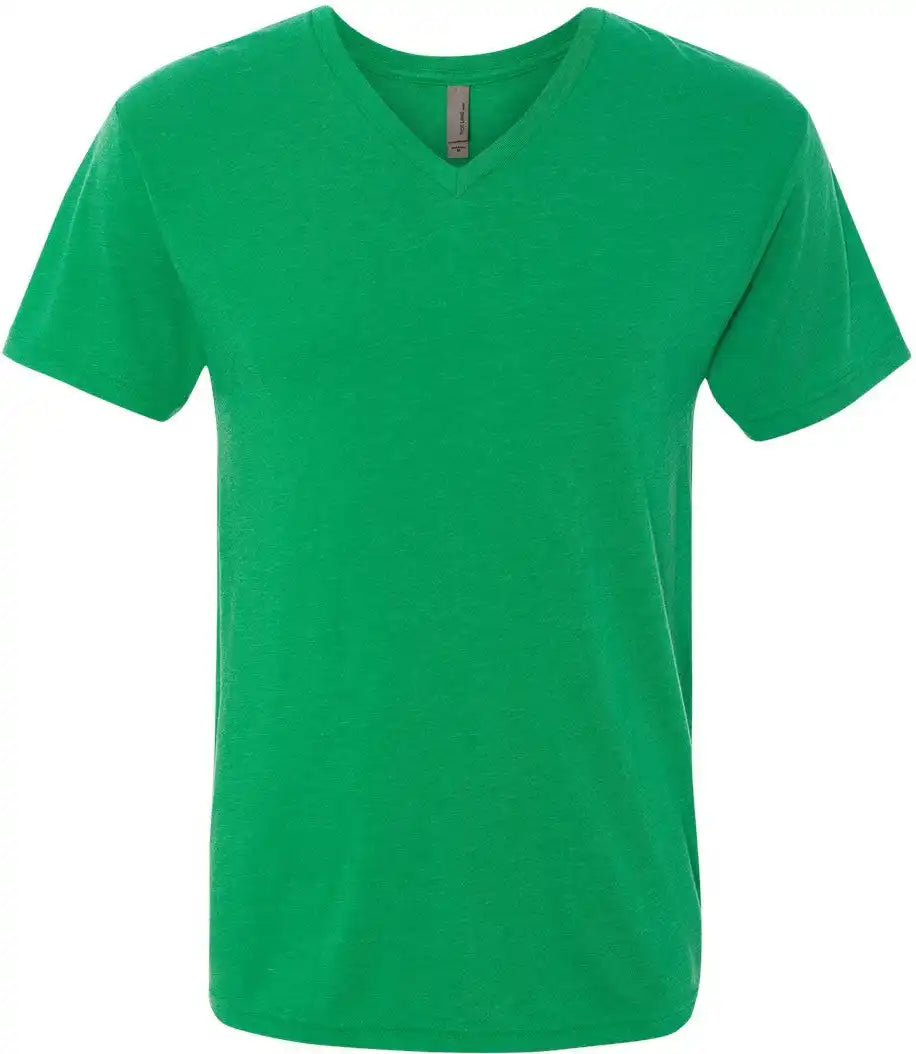 Next Level 6040 Triblend V-neck T-shirt - Envy - s