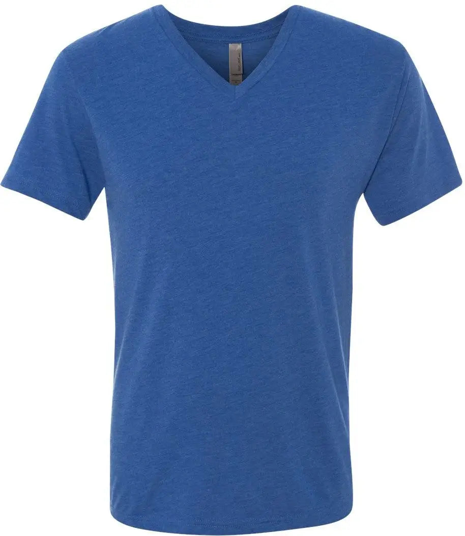 Next Level 6040 Triblend V-neck T-shirt - Vintage Royal - Adult s