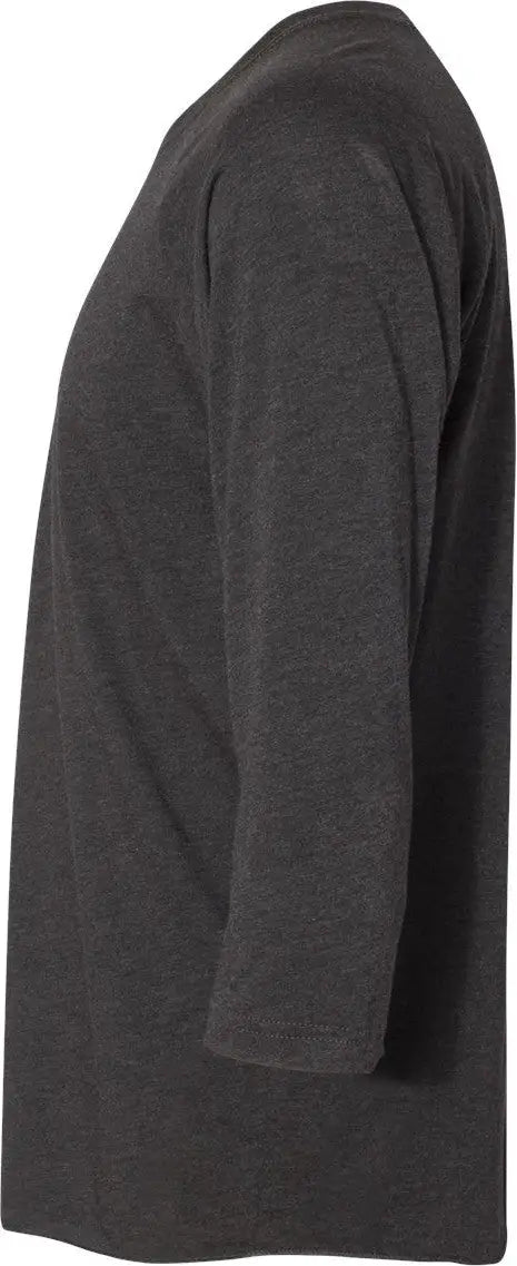 Next Level 6051 Tri-blend 3/4 Raglan T-shirt - Vintage Black