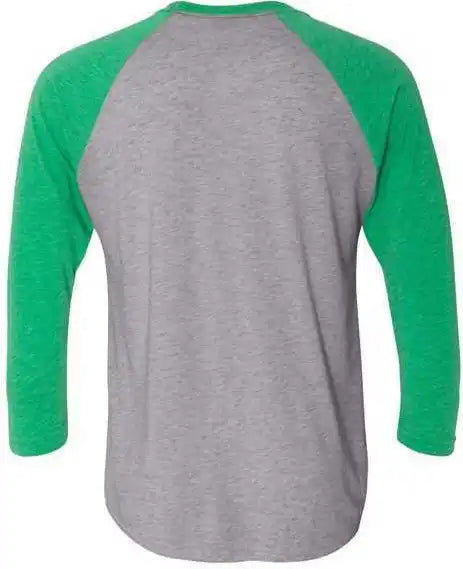 Next Level 6051 Unisex Triblend Three-quarter Sleeve Raglan - Envy Sleeves Premium Heather Body