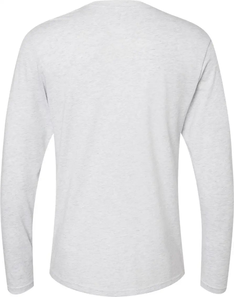 Next Level 6071 Tri-blend Long Sleeve T-shirt - Heather White - Adult Xs