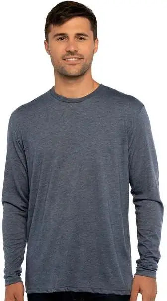 Next Level 6071 Tri-blend Long Sleeve T-shirt - Indigo