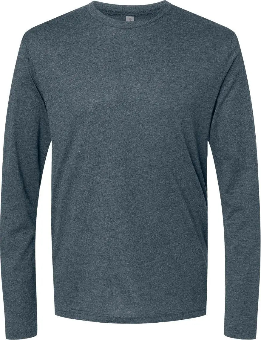 Next Level 6071 Tri-blend Long Sleeve T-shirt - Indigo - Navy / Adult Xs