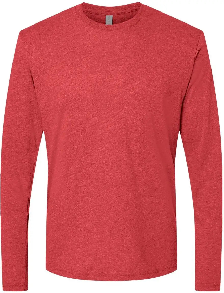Next Level 6071 Tri-blend Long Sleeve T-shirt - Vintage Red - Adult Xs