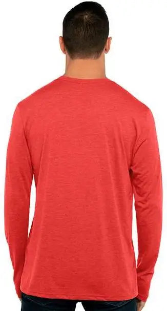 Next Level 6071 Tri-blend Long Sleeve T-shirt - Vintage Red