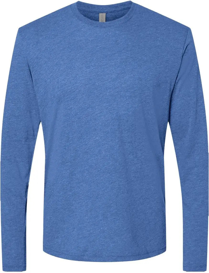 Next Level 6071 Tri-blend Long Sleeve T-shirt - Vintage Royal - Adult Xs