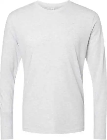Next Level 6071 Triblend Long Sleeve Crew - Heather White