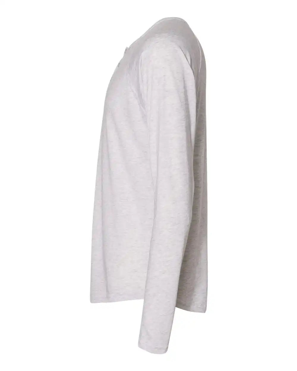 Next Level 6072 Triblend Henley T-shirt - Heather White