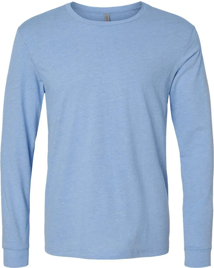 Next Level 6211 Cvc Long Sleeve T-shirt - Heather Columbia Blue - Adult Xs