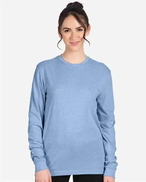 Next Level 6211 Cvc Long Sleeve T-shirt - Heather Columbia Blue